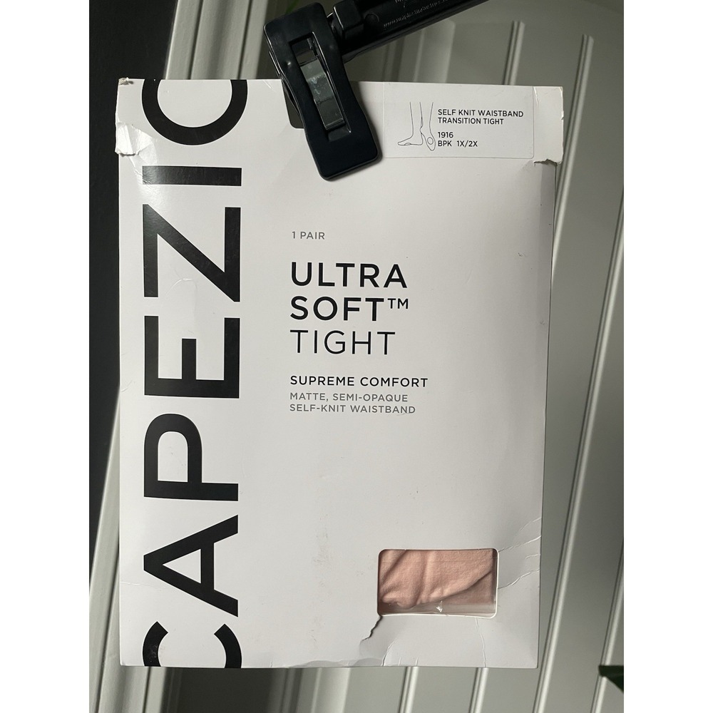 Capezio 1916 Ultra Soft Transition Tights Ballet Pink BPK 1X/2X Plus Size NIB